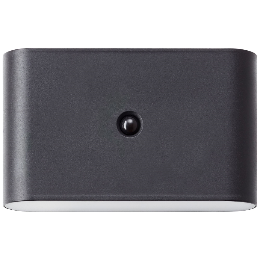 Brilliant - LED utomhus vägglampa med sensor XINO LED/3W/5V 3600 mAh IP44 svart