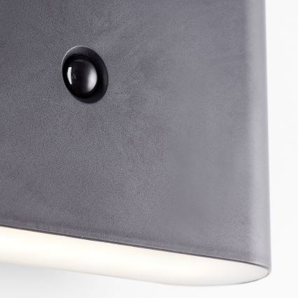 Brilliant - LED utomhus vägglampa med sensor XINO LED/3W/5V 3600 mAh IP44 svart