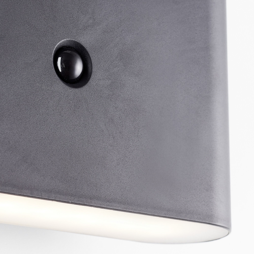 Brilliant - LED utomhus vägglampa med sensor XINO LED/3W/5V 3600 mAh IP44 svart