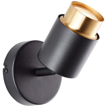 Brilliant - LED väggspot COVELO 1xGU10/5W/230V svart/guld