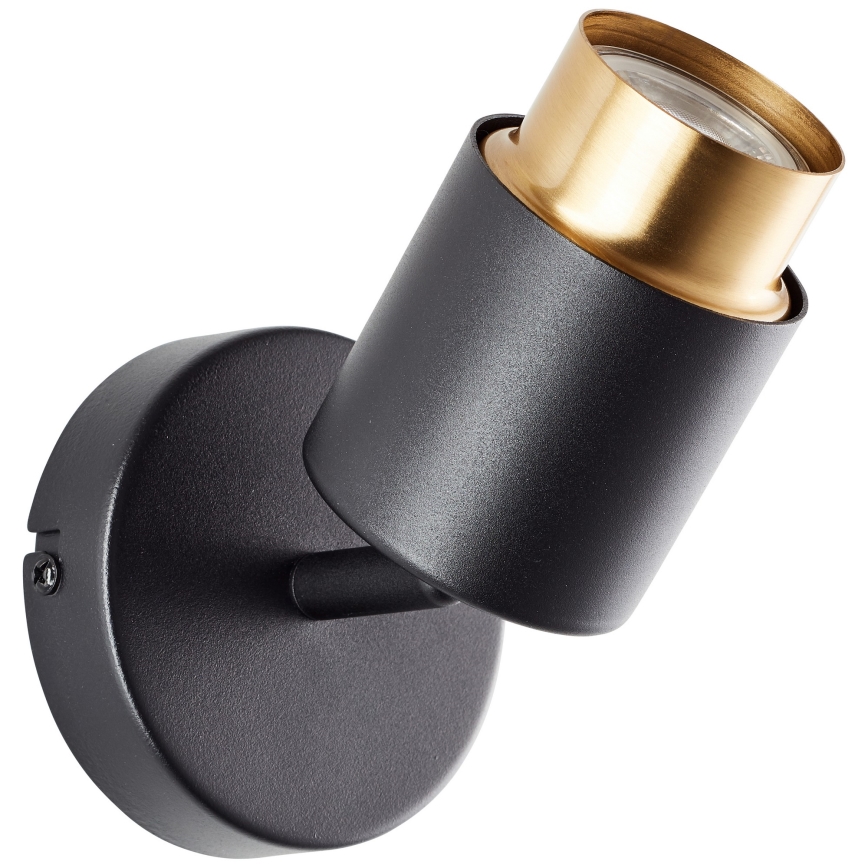 Brilliant - LED väggspot COVELO 1xGU10/5W/230V svart/guld