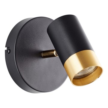 Brilliant - LED väggspot VIGOLO 1xGU10/5W/230V svart/guld