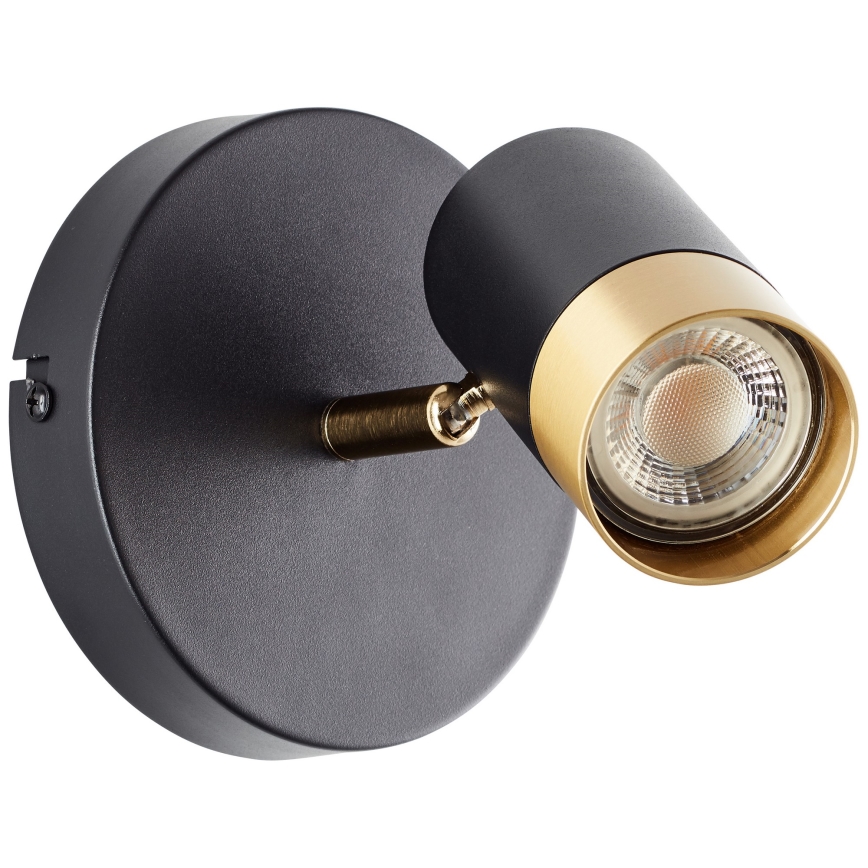 Brilliant - LED väggspot VIGOLO 1xGU10/5W/230V svart/guld