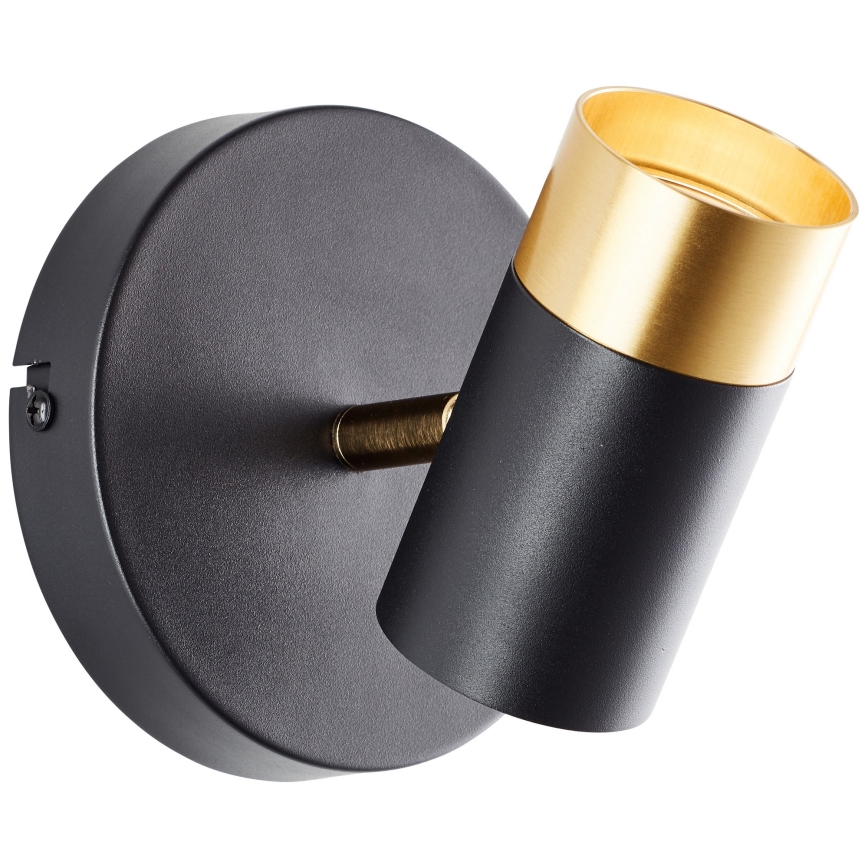Brilliant - LED väggspot VIGOLO 1xGU10/5W/230V svart/guld