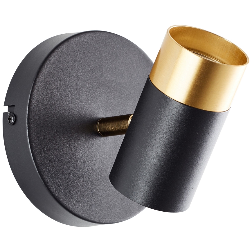 Brilliant - LED väggspot VIGOLO 1xGU10/5W/230V svart/guld