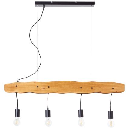 Brilliant - Ljuskrona med textilsladd BAKER 4xE27/40W/230V