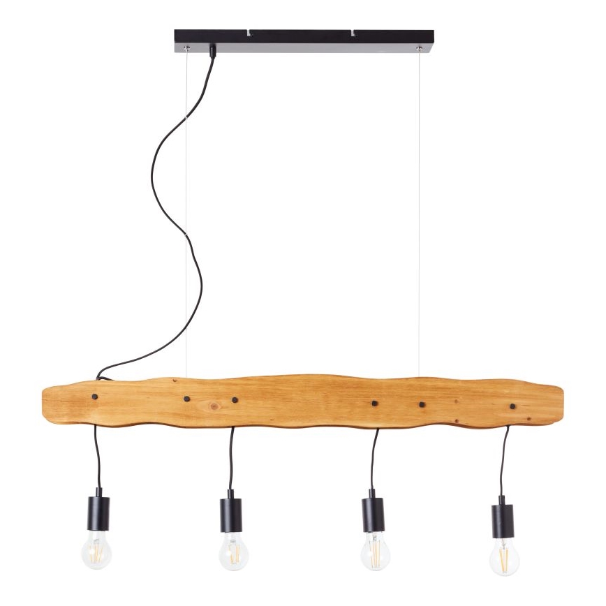 Brilliant - Ljuskrona med textilsladd BAKER 4xE27/40W/230V