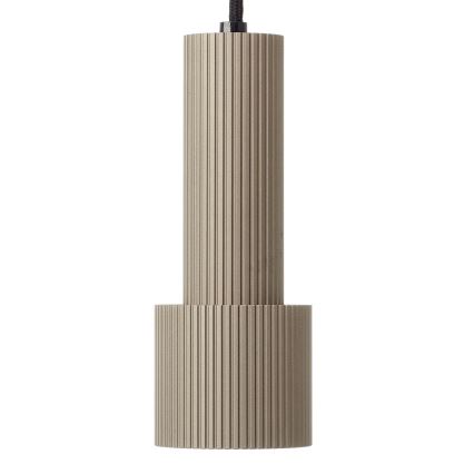 Brilliant - Ljuskrona med textilsladd CADIZ 1xGU10/10W/230V diameter 12,5 cm brons