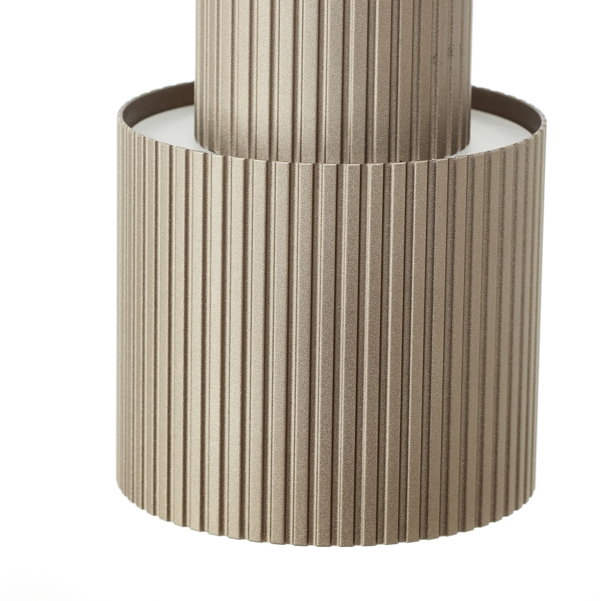 Brilliant - Ljuskrona med textilsladd CADIZ 4xGU10/10W/230V diameter 35 cm brons