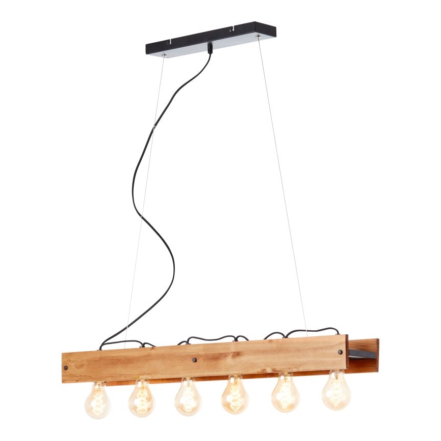 Brilliant - Ljuskrona med textilsladd CALANDRA 6xE27/42W/230V tall