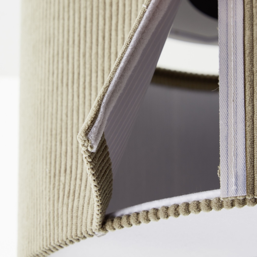 Brilliant - Ljuskrona med textilsladd TONY 1xE27/20W/230V diameter 35 cm brun