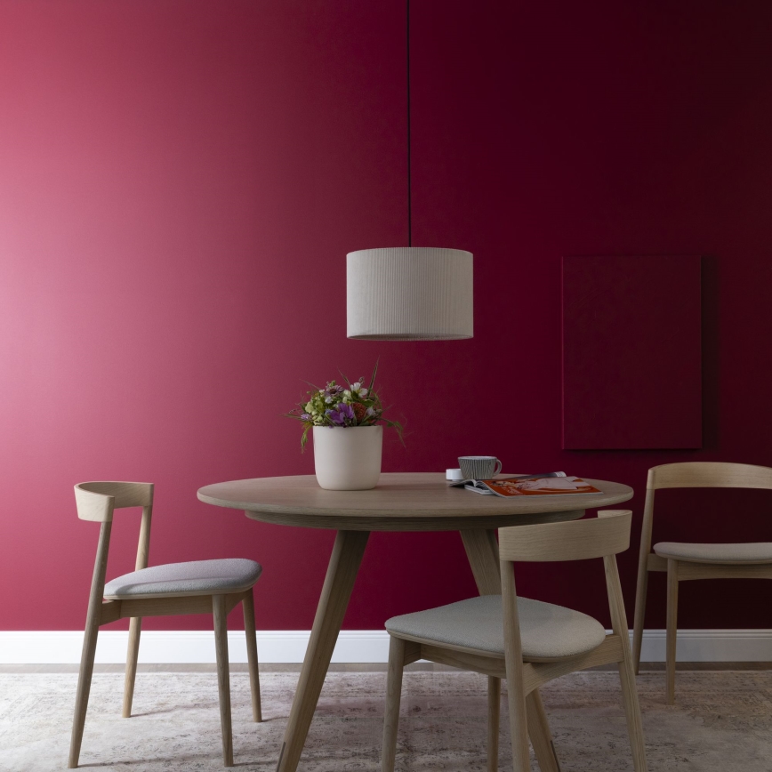 Brilliant - Ljuskrona med textilsladd TONY 1xE27/20W/230V diameter 35 cm grädde