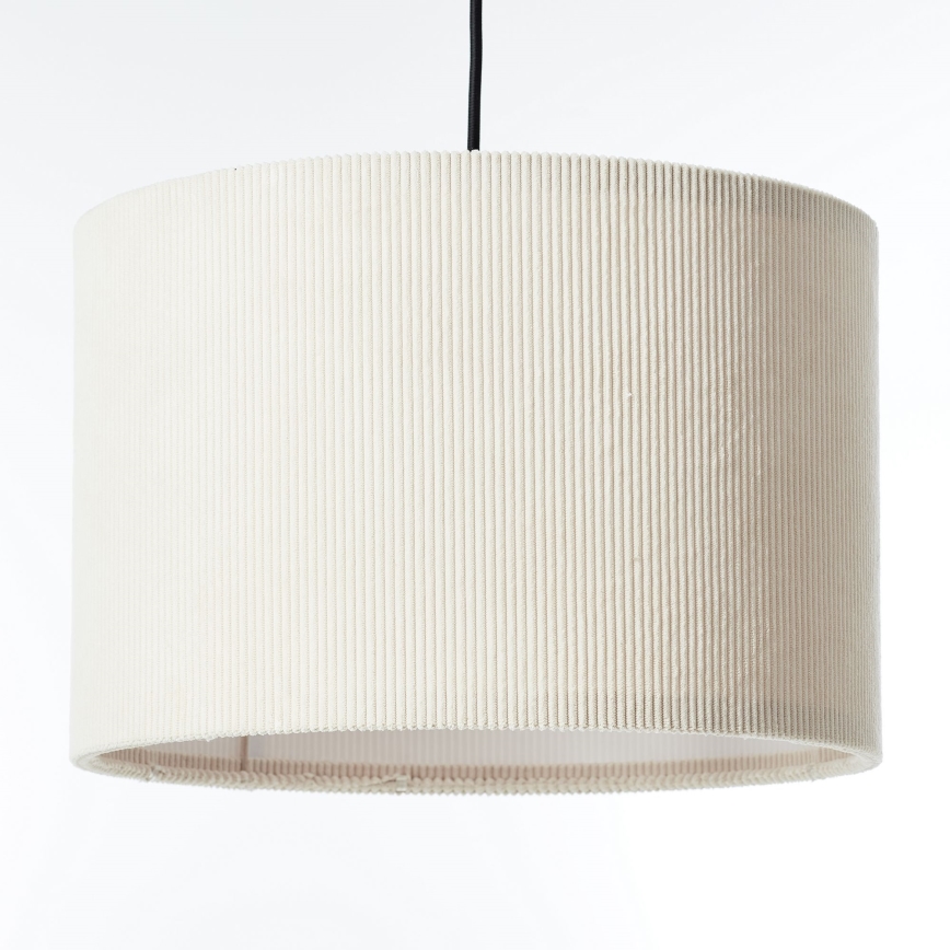 Brilliant - Ljuskrona med textilsladd TONY 1xE27/20W/230V diameter 35 cm grädde