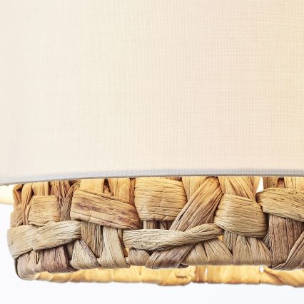 Brilliant - Ljuskrona med textilsladd WATERLILLY 3xE27/60W/230V grädde