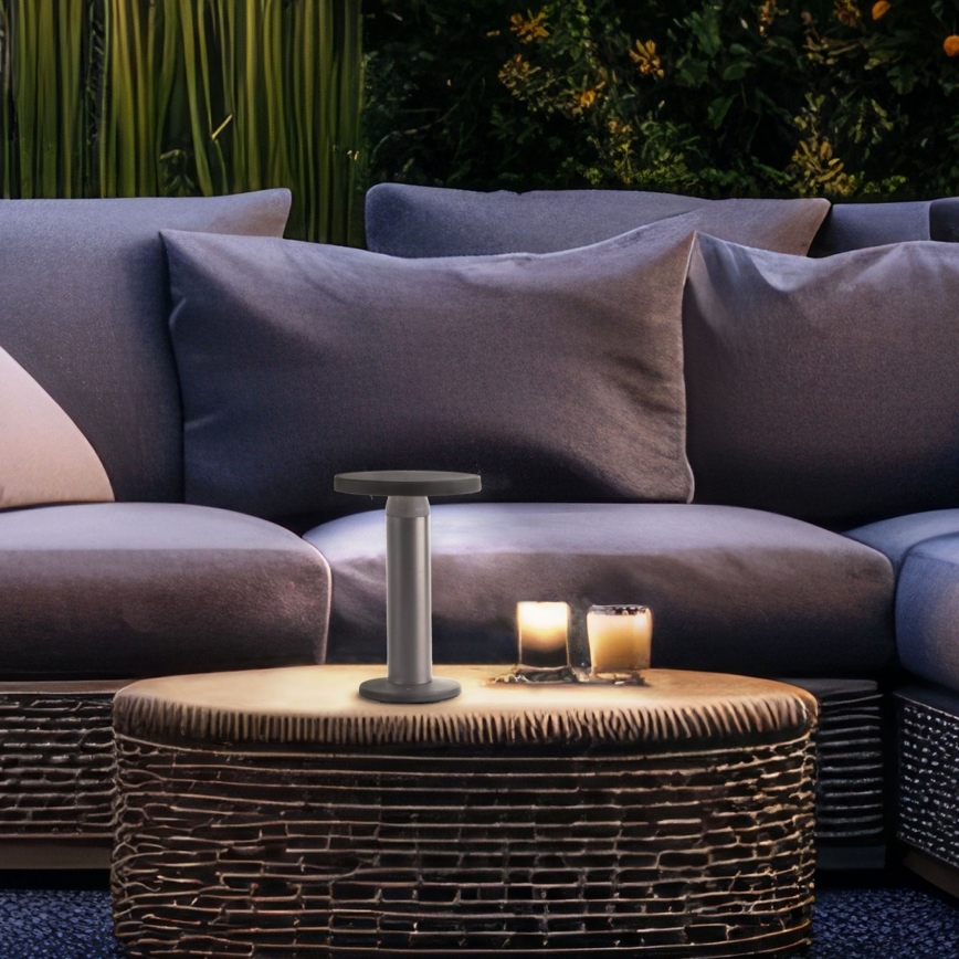 Brilliant - LED Solcellsdimmerbar touchlampa MAGUA LED/2W/3,7V 2000 mAh IP44 svart