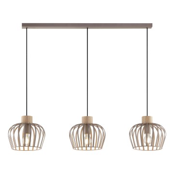 Brilliant - NORDIC CAGE pendellampa med vajer 3xE27/20W/230V beige
