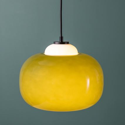 Brilliant - Pendellampa BLOP på vajer 1xE27/60W/230V grön