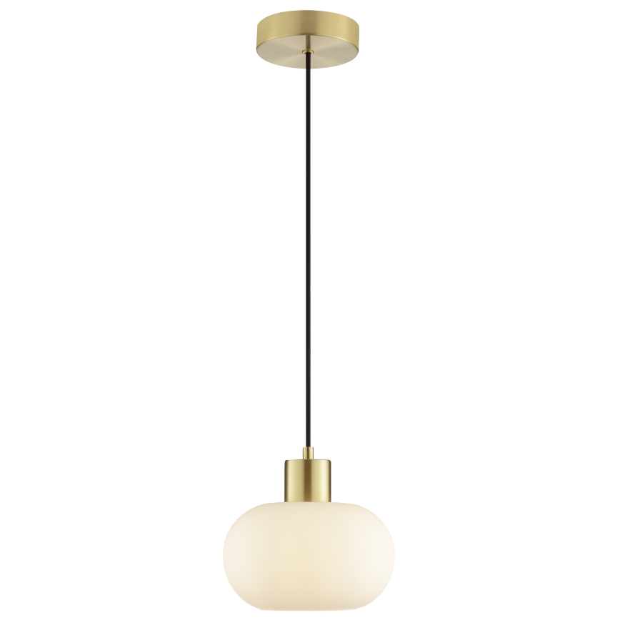 Brilliant - Pendellampa med kabel FANNY 1xE27/20W/230V Ø 22 cm mässing