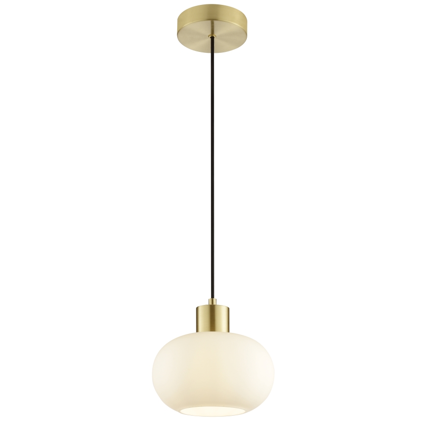 Brilliant - Pendellampa med kabel FANNY 1xE27/20W/230V Ø 22 cm mässing