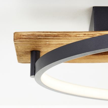 Brilliant - Dimmbar LED-taklampa PIRUS LED/30W/230V 30x70 cm gummiträ