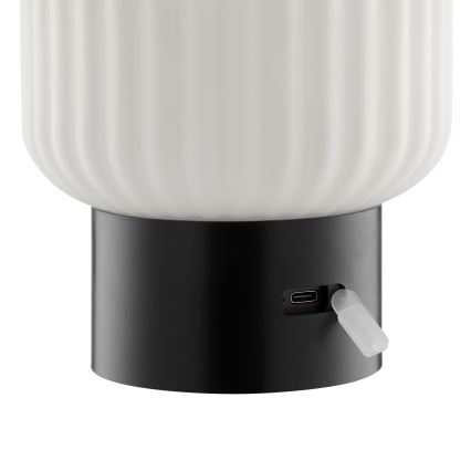 Brilliant - LED RGBW dimbar, uppladdningsbar, beröringsstyrd utomhusbordslampa SARASTRO LED/3W/5V 2700K 1800 mAh IP44 vit