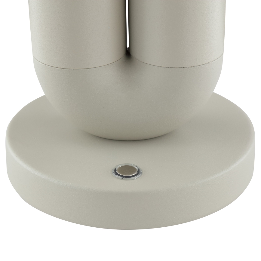 Brilliant - LED-dimbar, uppladdningsbar, beröringsstyrd utomhusbordslampa SAYU LED/2,5W/5V 2700K 2600 mAh IP44 grå