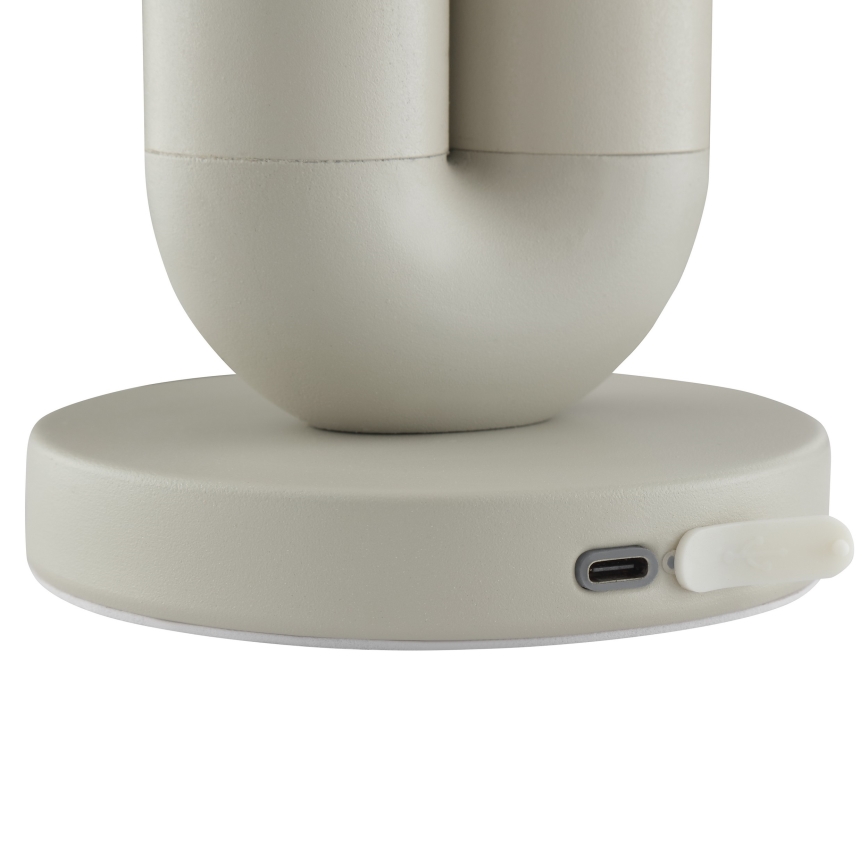 Brilliant - LED-dimbar, uppladdningsbar, beröringsstyrd utomhusbordslampa SAYU LED/2,5W/5V 2700K 2600 mAh IP44 grå