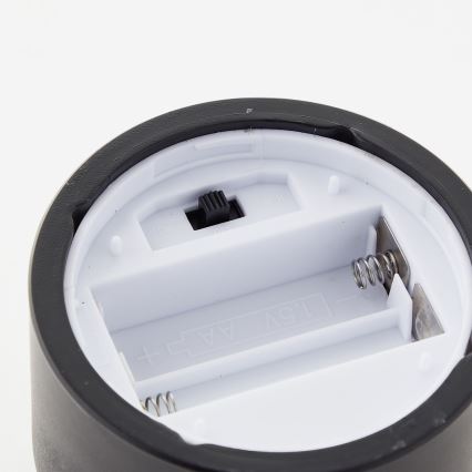 Brilliant - Set med 3 LED-ljus BOUGIE LED/2xAA IP44 svart/rökfärgad