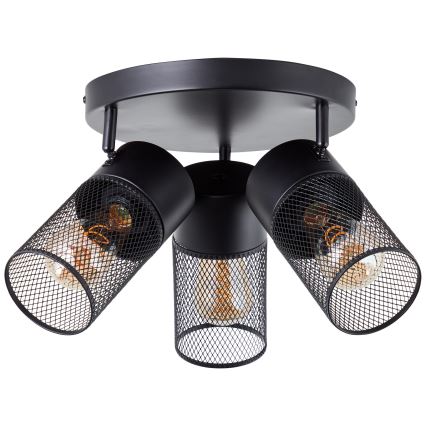 Brilliant - Spotarmatur KAMOLO 3xE27/40W/230V svart
