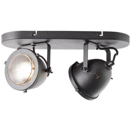 Brilliant - Spotbelysning CARMEN 2x GU10/5W/230V svart