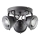 Brilliant - Spotlampa CARMEN 3xGU10/5W/230V svart