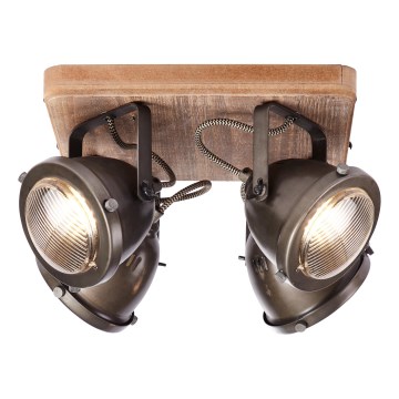 Brilliant - Spotlampa CARMEN WOOD 4xGU10/5W/230V eukalyptus