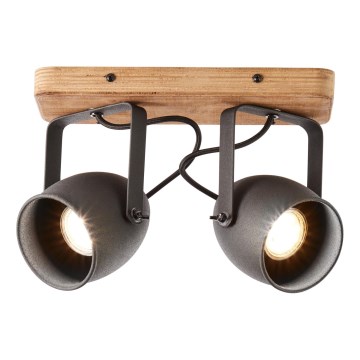 Brilliant - Spotlampa CROWTON 2xGU10/6W/230V furu