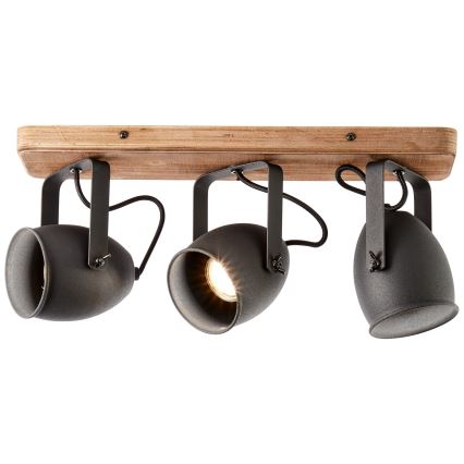 Brilliant - Spotlampa CROWTON 3xGU10/6W/230V furu