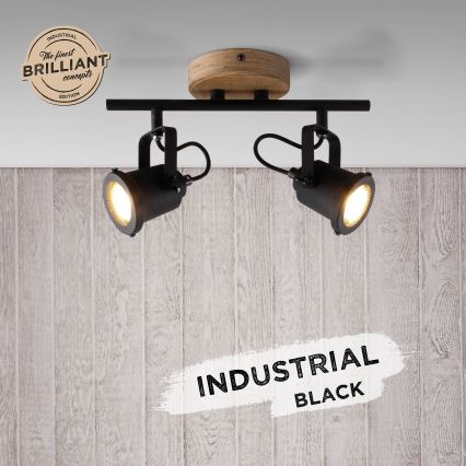 Brilliant - Spotlampa INGE 2xGU10/6W/230V furu