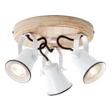 Brilliant - Spotlampa SEED 3xGU10/5W/230V vit/beige