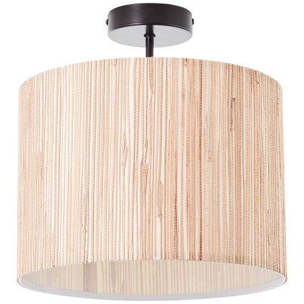 Brilliant - Taklampa WIMEA 1xE27/52W/230V Ø 30 cm svart/beige