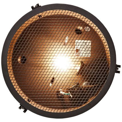 Brilliant - Taklampa ZOIS 1xE27/28W/230V Ø 30 cm svart