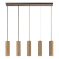 Brilliant - Takpendel LAKEWOOD 5xGU10/10W/230V brun
