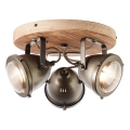 Brilliant - Takspot CARMEN WOOD 3xGU10/5W/230V Eukalyptus