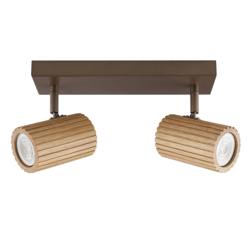 Brilliant - Takspot LAKEWOOD 2xGU10/10W/230V brun