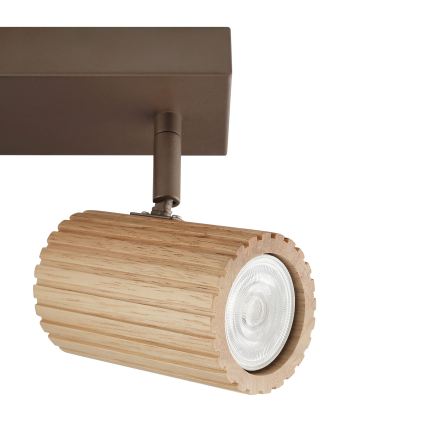 Brilliant - Takspot LAKEWOOD 2xGU10/10W/230V brun