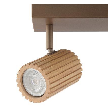 Brilliant - Takspot LAKEWOOD 4xGU10/10W/230V, brun