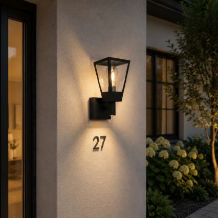 Brilliant - Utomhus vägglampa WESTDLIFF 1xE27/20W/230V IP44 antracit