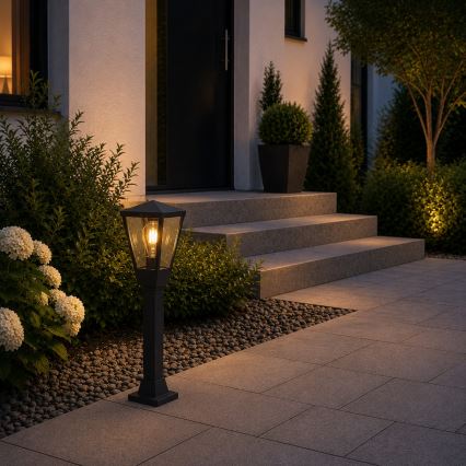 Brilliant - Utomhuslampa WESTDLIFF 1xE27/20W/230V 73,4 cm IP44 antracit
