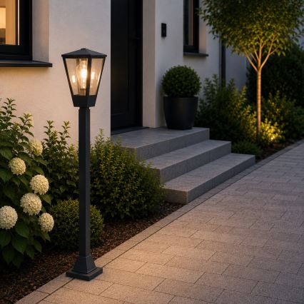 Brilliant - Utomhuslampa WESTDLIFF 1xE27/20W/230V 98,4 cm IP44 antracit