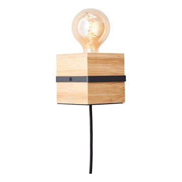 Brilliant - Vägglampa BENNY 1xE27/40W/230V Bambu