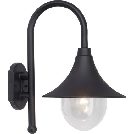 Brilliant - Vägglampa för utomhusbruk BERNA 1xE27/60W/230V IP44 svart