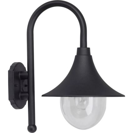 Brilliant - Vägglampa för utomhusbruk BERNA 1xE27/60W/230V IP44 svart
