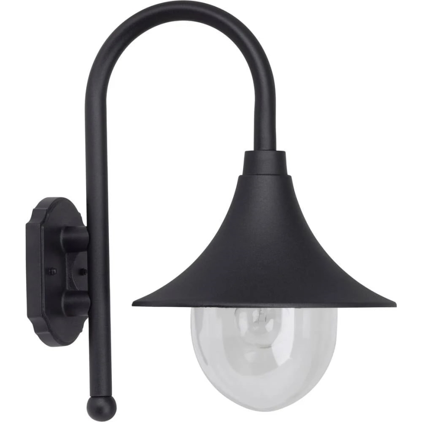 Brilliant - Vägglampa för utomhusbruk BERNA 1xE27/60W/230V IP44 svart